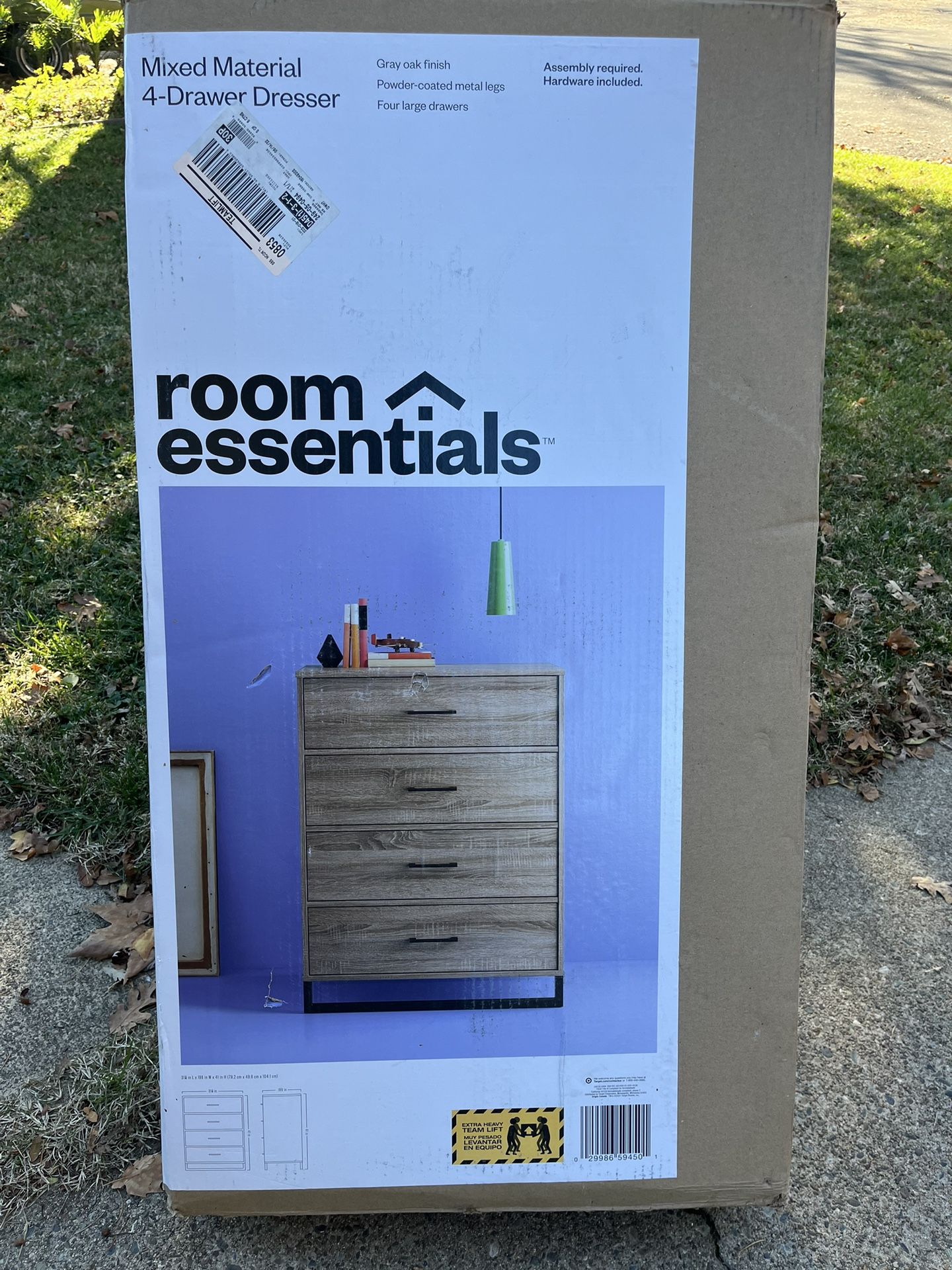 Room Essentials 4 Drawer Dresser
