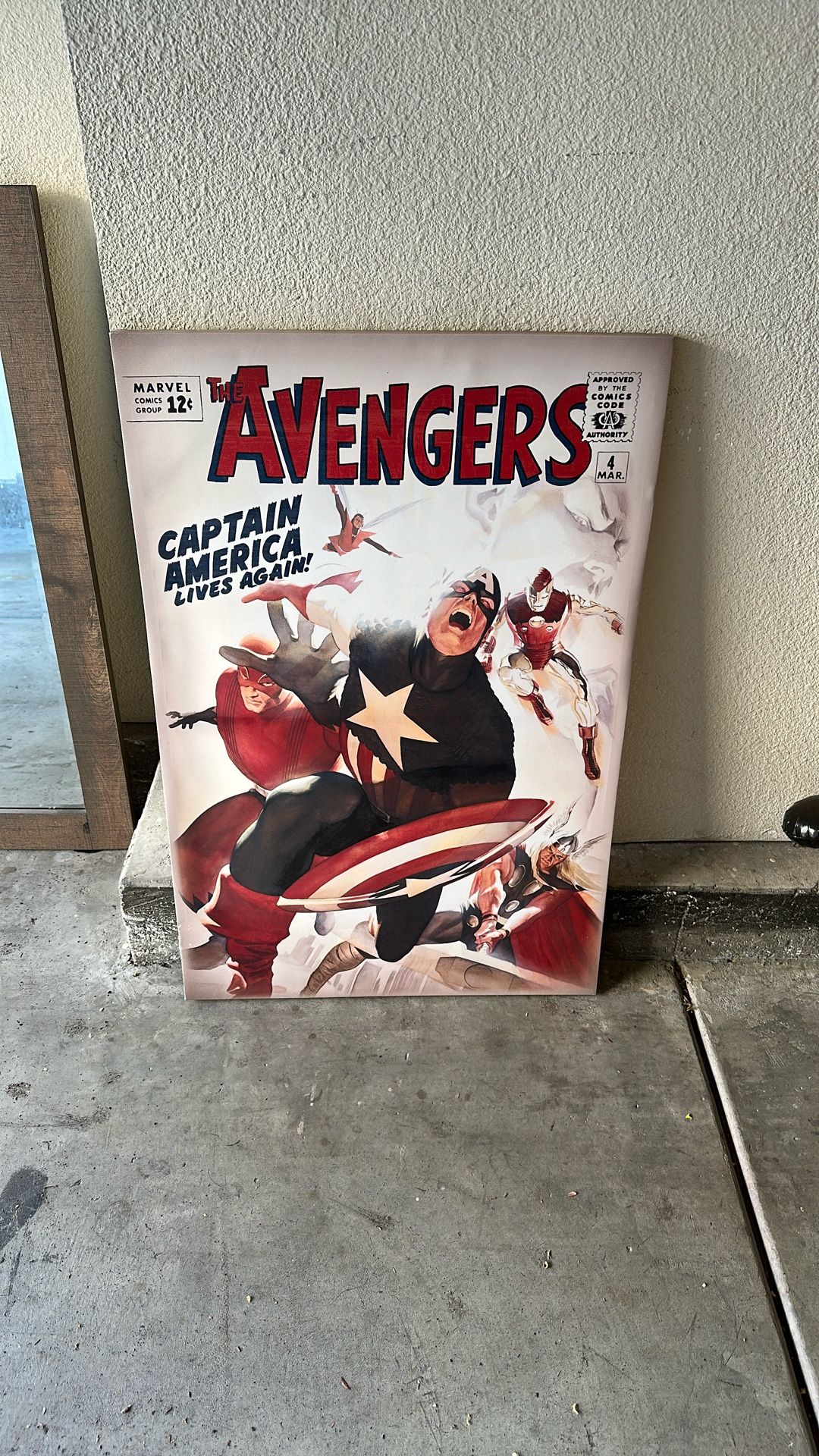 The Avengers Comic Canvas Poster