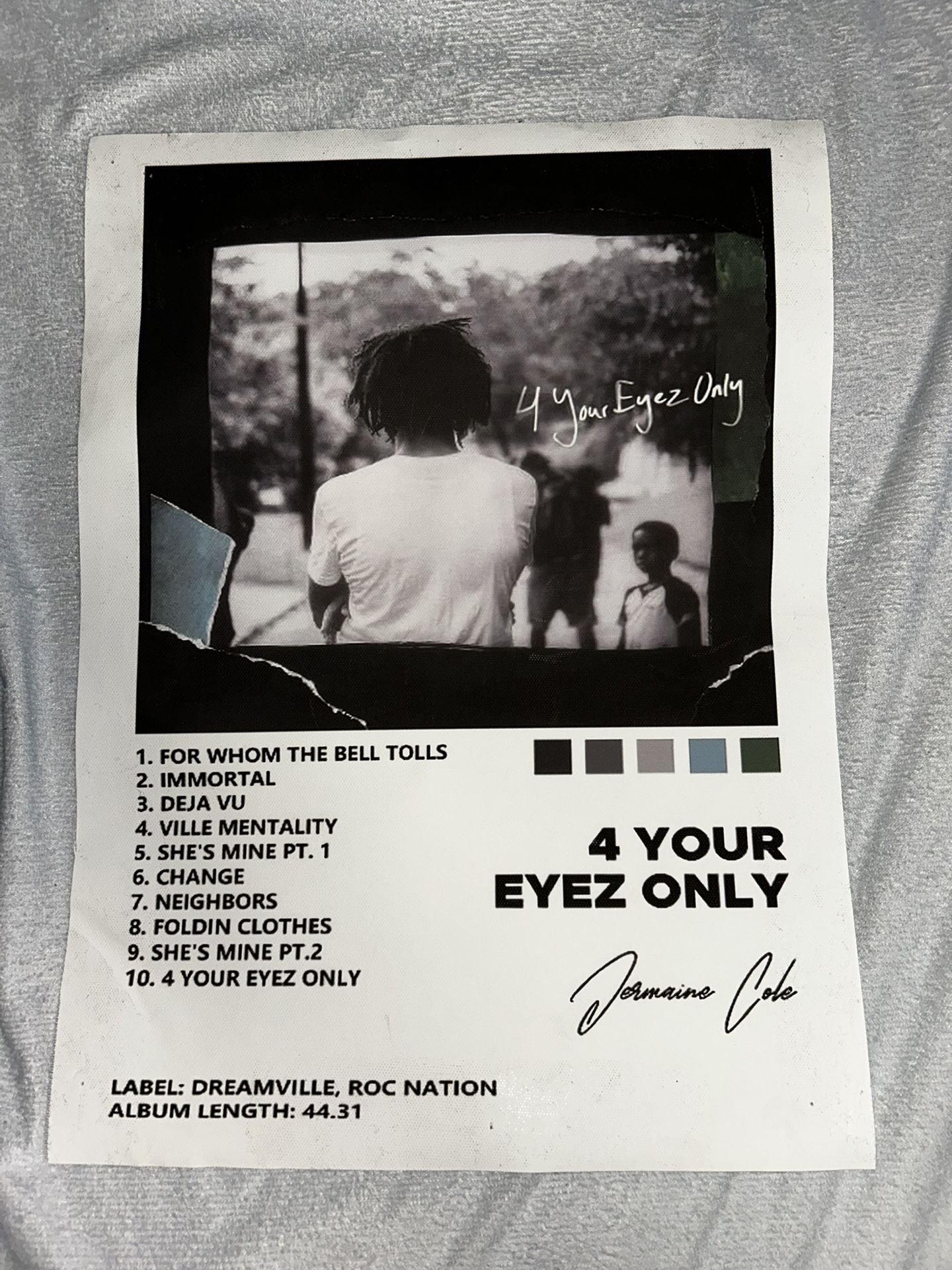 J Cole mini album poster