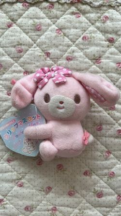 sanrio bonbon ribbon clip on plush 