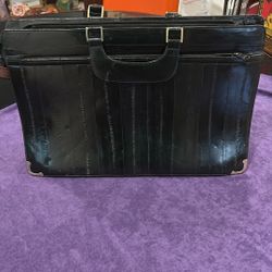 Black Eelskin Briefcase