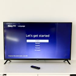 42 Inch Smart TV - Roku 1080p FHD Flatscreen TV with WiFi Connectivity