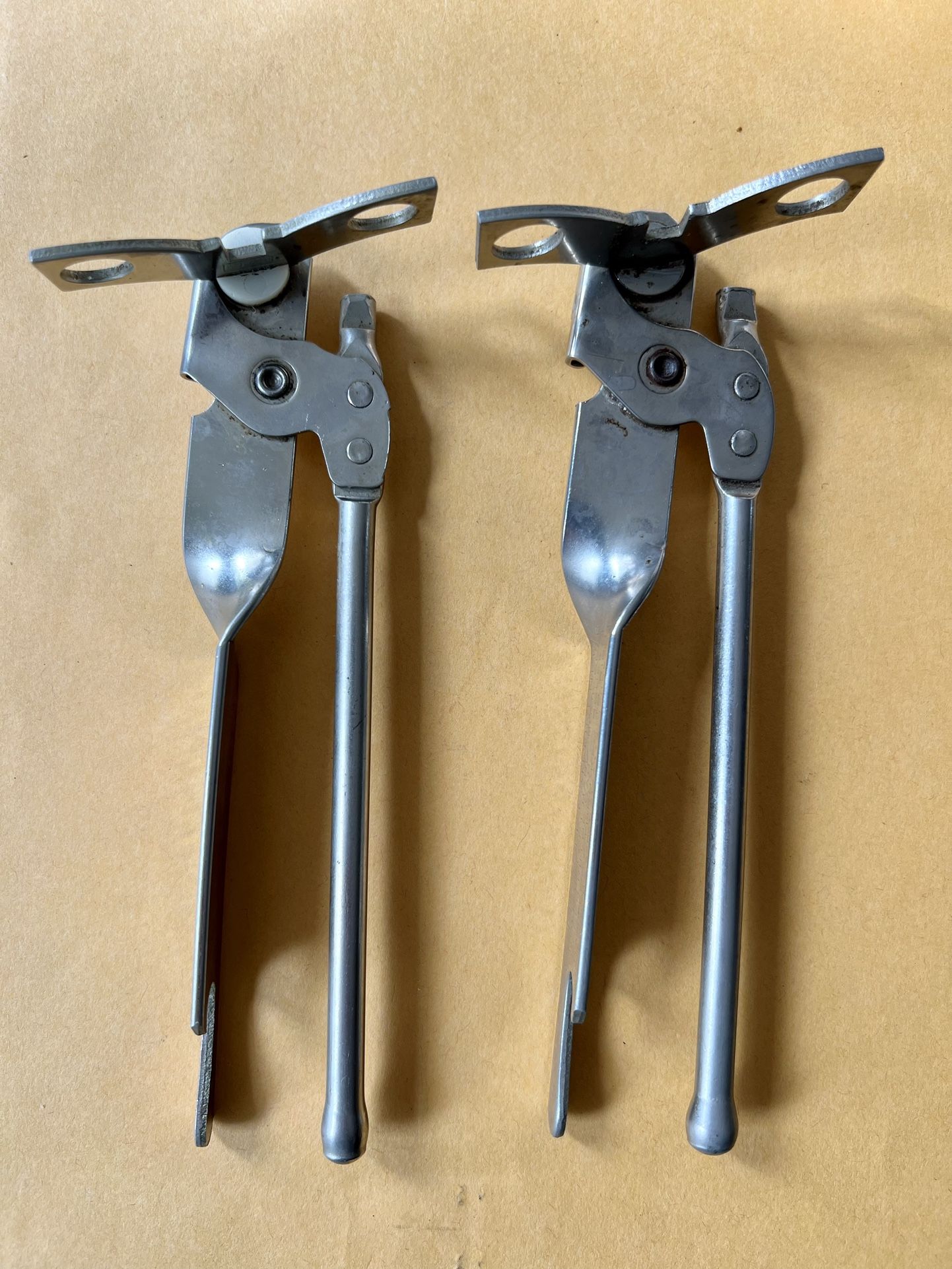 Vintage Miracle Can Opener Hand Held Manual Stainless Steel w/ Bottle Openers (2)
