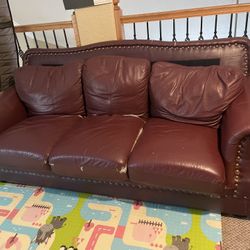Leather Couch Set