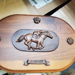 Wood Horse Citation Award Wall Decoe