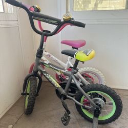 Huffy Kids Bike 3+ Age 12inch Wheel Black And Pink