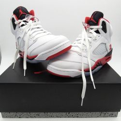 Air Jordan 5 Retro OG Fire Red 'Black Tongue' HQ7978-101 2025 Men's Size 10