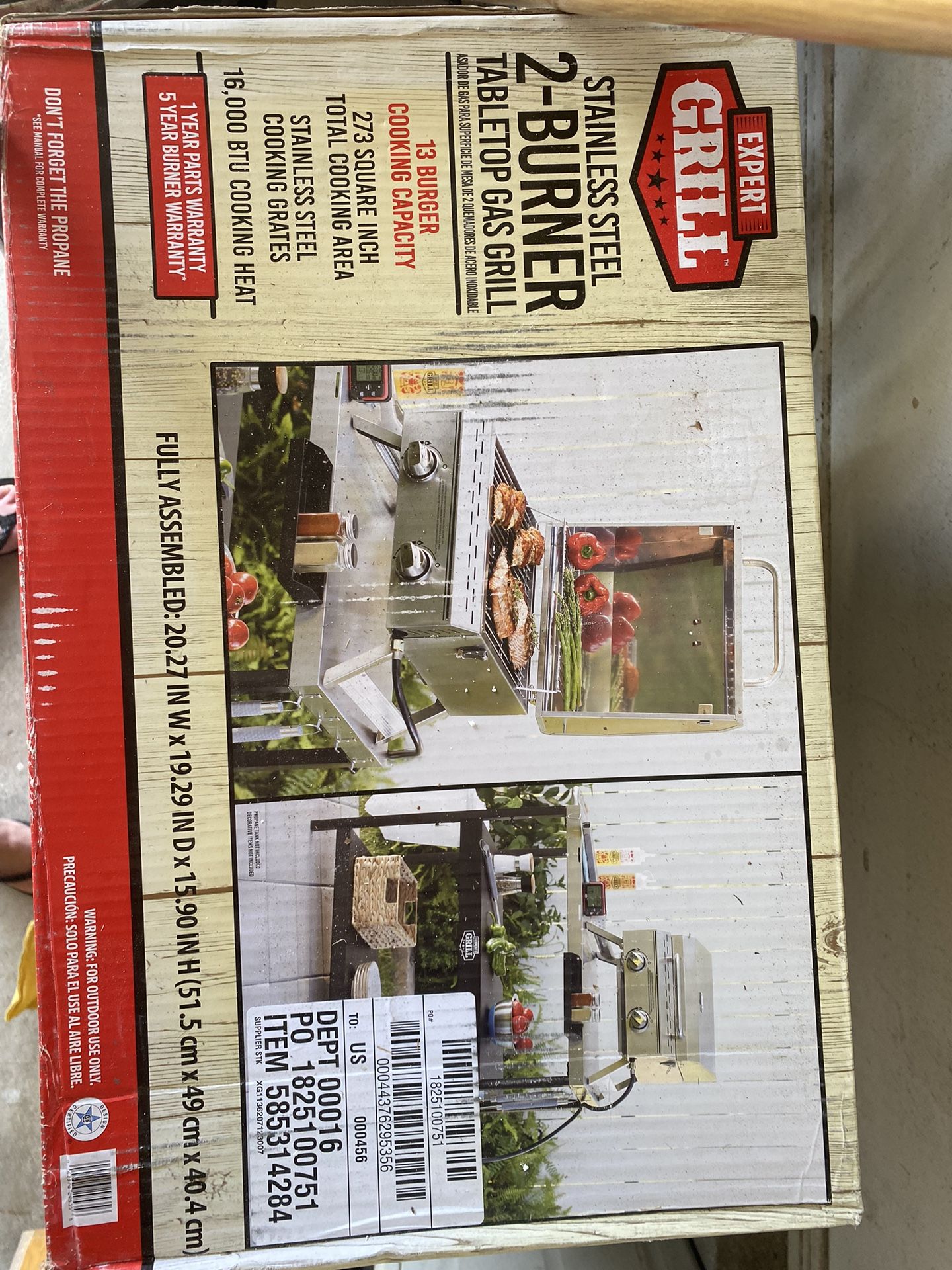 Table Top Propane Grill