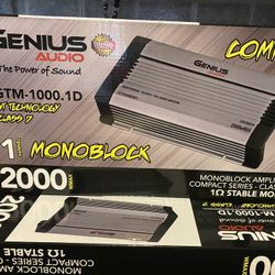 New Genius Audio 2000w Max Power Bass Subwoofer Amplifier $200 Each  