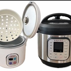 Large Intestate Pot And Rice Cooker W/steamer Basket 