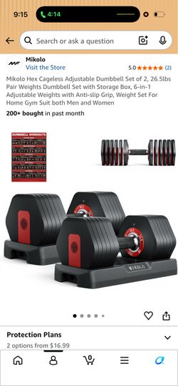 New unopened dumbbell set