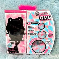 NEW LOL OMG Surprise Winter Disco Dollie Dollface Fashion Doll Set Playset