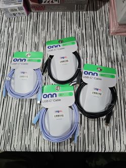 Onn USB-C to USB-C Cables 6ft – Lot of 4