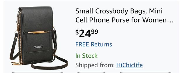 Small Crossbody Bags, Mini Cell Phone Purse for Women, Trendy Shoulder Wallet, Touch Screen Bag with Credit Card Slots