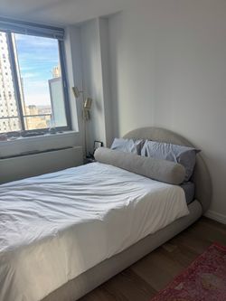 Soft frame Luna bed frame and headboard
