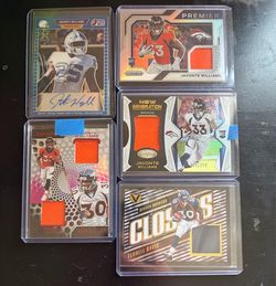 Javonte Williams & Terrell Davis lot (rookie auto, jersey