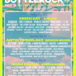 2025 BottleRock Napa Valley Festival Tickets