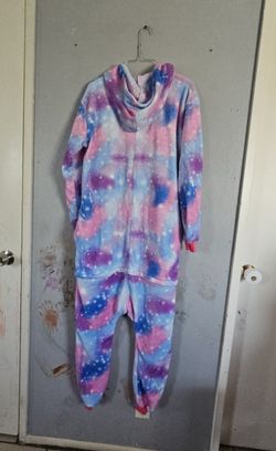 New Galaxy Onesie Halloween Costume Medium For Adult 