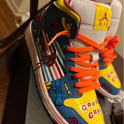 Jordan 1’s. Custom Made Chucky Themed 