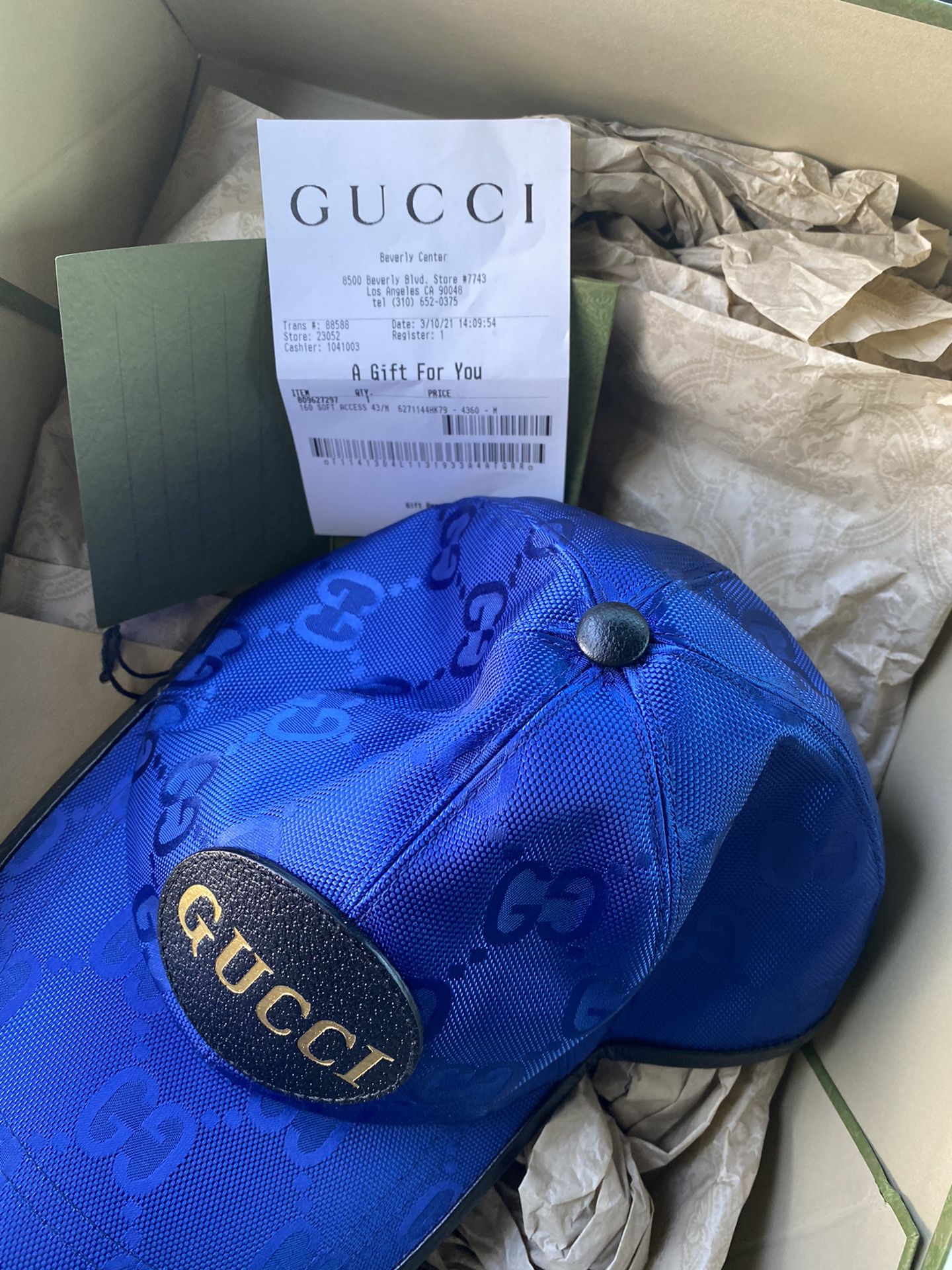 Origal Gucci Hat 🧢 One Size Brand New 