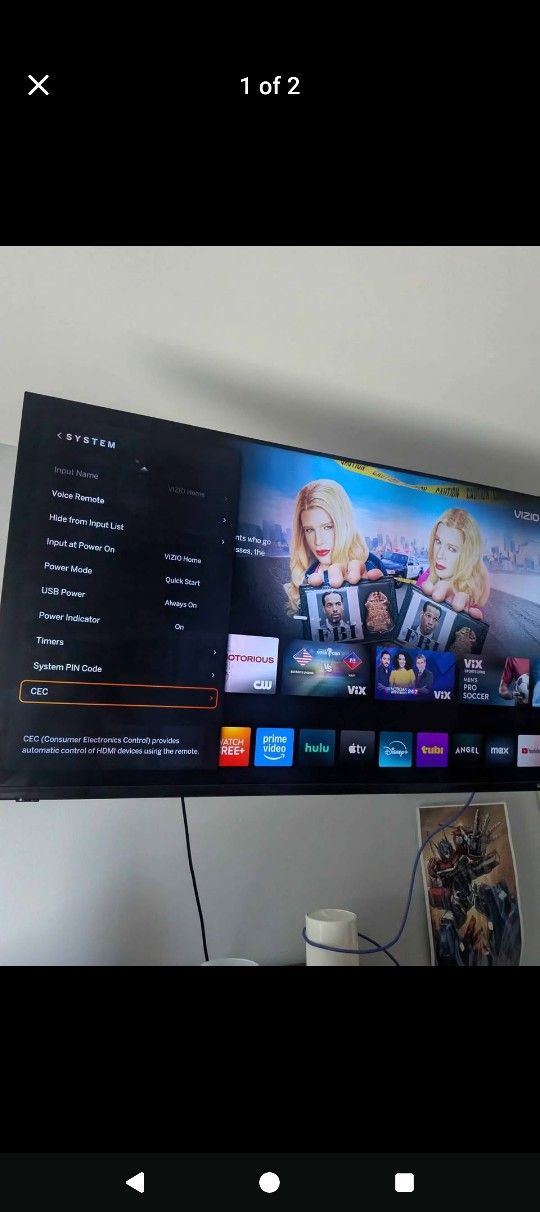Vizio Qled 50in Tv