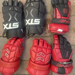 (3) Lacrosse Gloves 