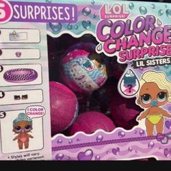 LOL Surprise Color Change Lil Sisters 5 Surprises including Fashion Outfit New $10 Each Or 24 Pieces For $200
