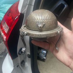 Old Silver Plated Ashtray