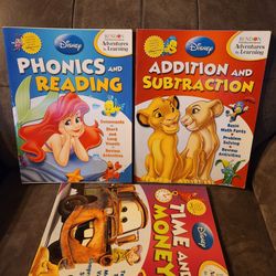Disney Adventures in Learning Time Money Addition Subtraction Phonics Reading