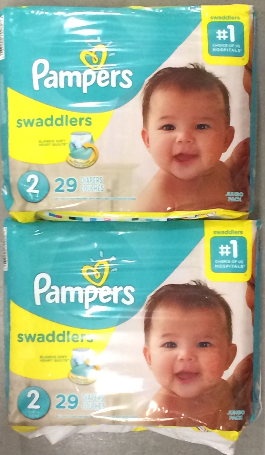 Pampers Swaddlers Diapers Sz 2, 29ct (Pack of 2)
