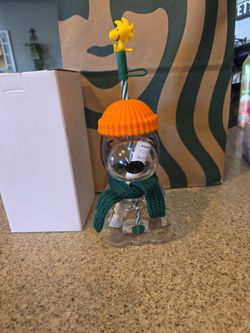 Starbucks Snoopy Glass Cup