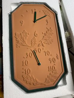 Terra-cotta clock