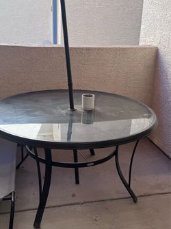 Patio Table and umbrella