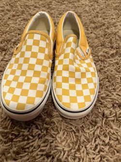 Vans checkered slip on shoes