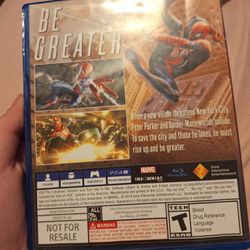 Marvel Spider-Man Game For Playstation 4