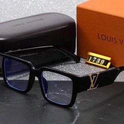 Brand New LV Clear Lens Black Frame $100
