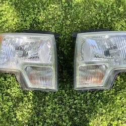 STOCK 2009-2014 FORD F-150 FRONT HEADLIGHTS PERFECT CONDITION