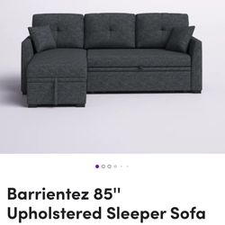 Grey 85" Couch 