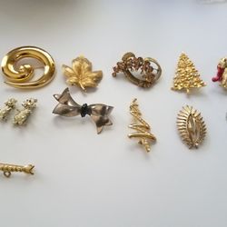 12 Brooches