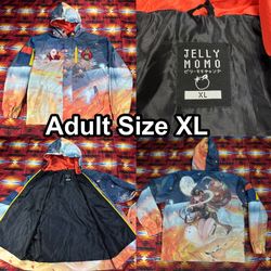 Genshin Impact Hu Tao Adult Size XL Full Zip Jacket Jelly Momo