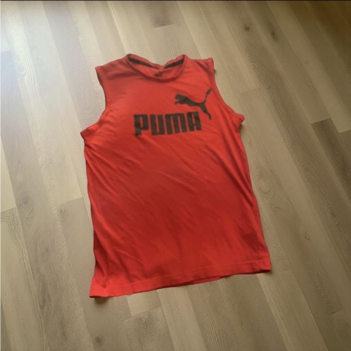 Puma Red Sleeveless Tank Top