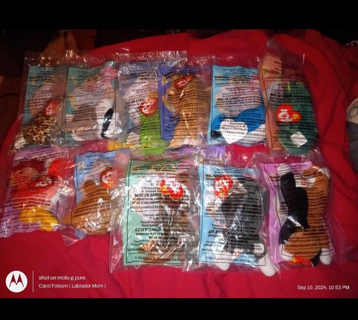 1999 McDonald's Happy Meal Beanie Babys ( Full Set)