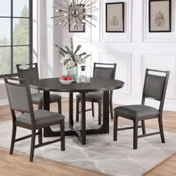 5PC Round Dining Table Set 