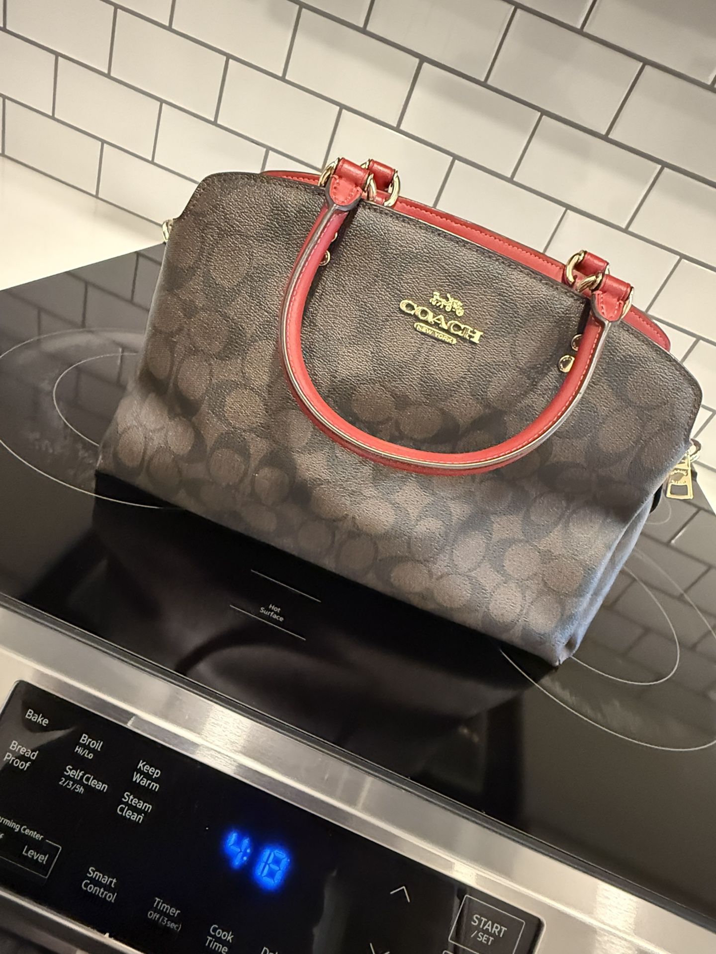 Medium Brown Coach Carry All Tote