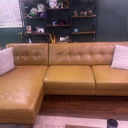 Genuine Leather Couch