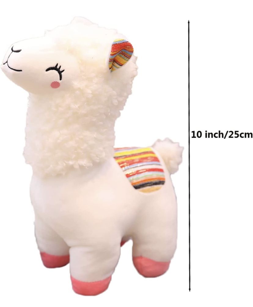 Plush Alpaca Stuffed Animal, Cute Alpaca Plush Doll Toys. Fluffy Alpaca Plushies, Plushie Llama Stuffed Animal Gift for Kids and Lovers in Christmas,