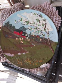 CERAMIC HANDPAINTED Garden decor