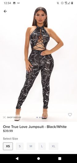 One True Love Jumpsuit By Fashion Nova Size Small