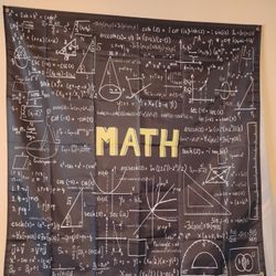 Math Banner 3 1/2 Ft x 3 1/2 Ft NEW 
