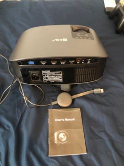 Projector with remote and Google play
